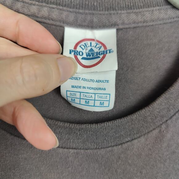 Corgi We're All Doomed Graphic T-Shirt Size Medium Gray Meme Funny Crewneck - Picture 7 of 9